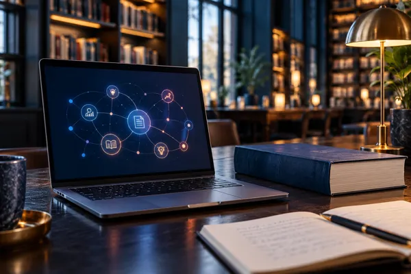 SEO para búsquedas con IA — escena ilustrativa